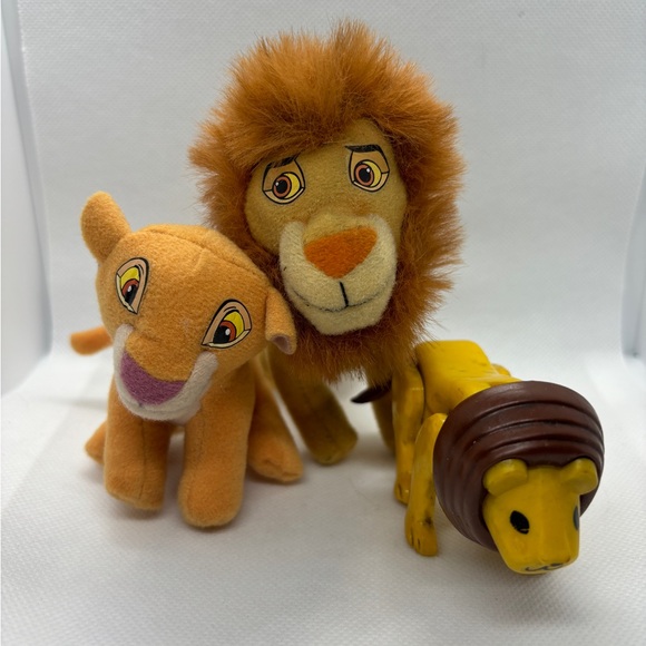 Vintage Toys Plush Lion King Simba’s Pride 3 Pieces 3 size - Picture 1 of 8